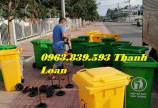 Thùng rác ngoài trời, thùng rác nhựa 120L, thùng rác 240L có bánh xe rẻ. 0963.839.593 Ms.Loan